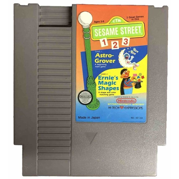 Sesame Street 123 (Nintendo Entertainment System, 1989) NES Cart Only Tested - Picture 1 of 6